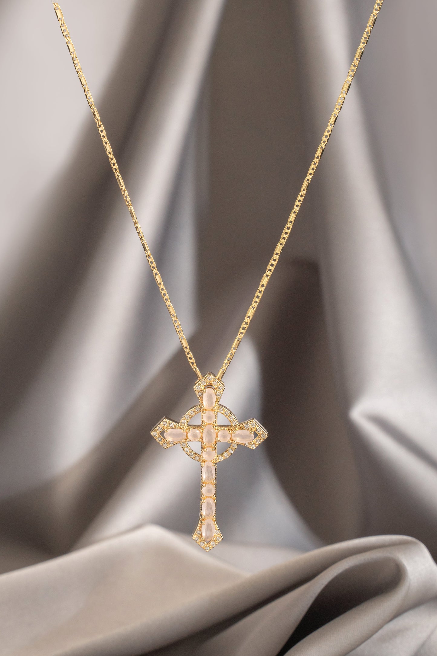 REF 24448 V -Dije Cruz Circonias