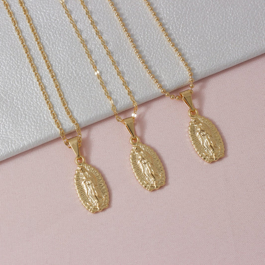 REF: 24550 Dije Virgen De Guadalupe Tallada