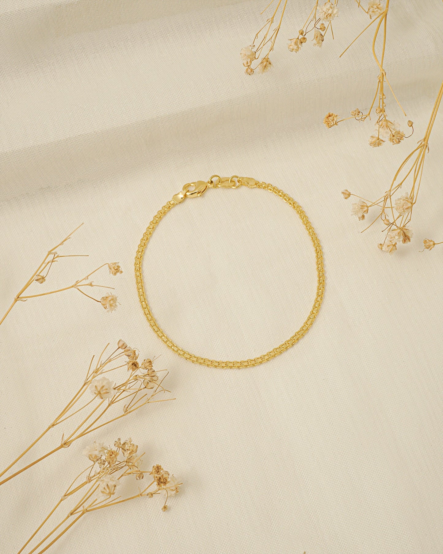REF: 53886 Pulsera Tejido chino 3mm 18cm