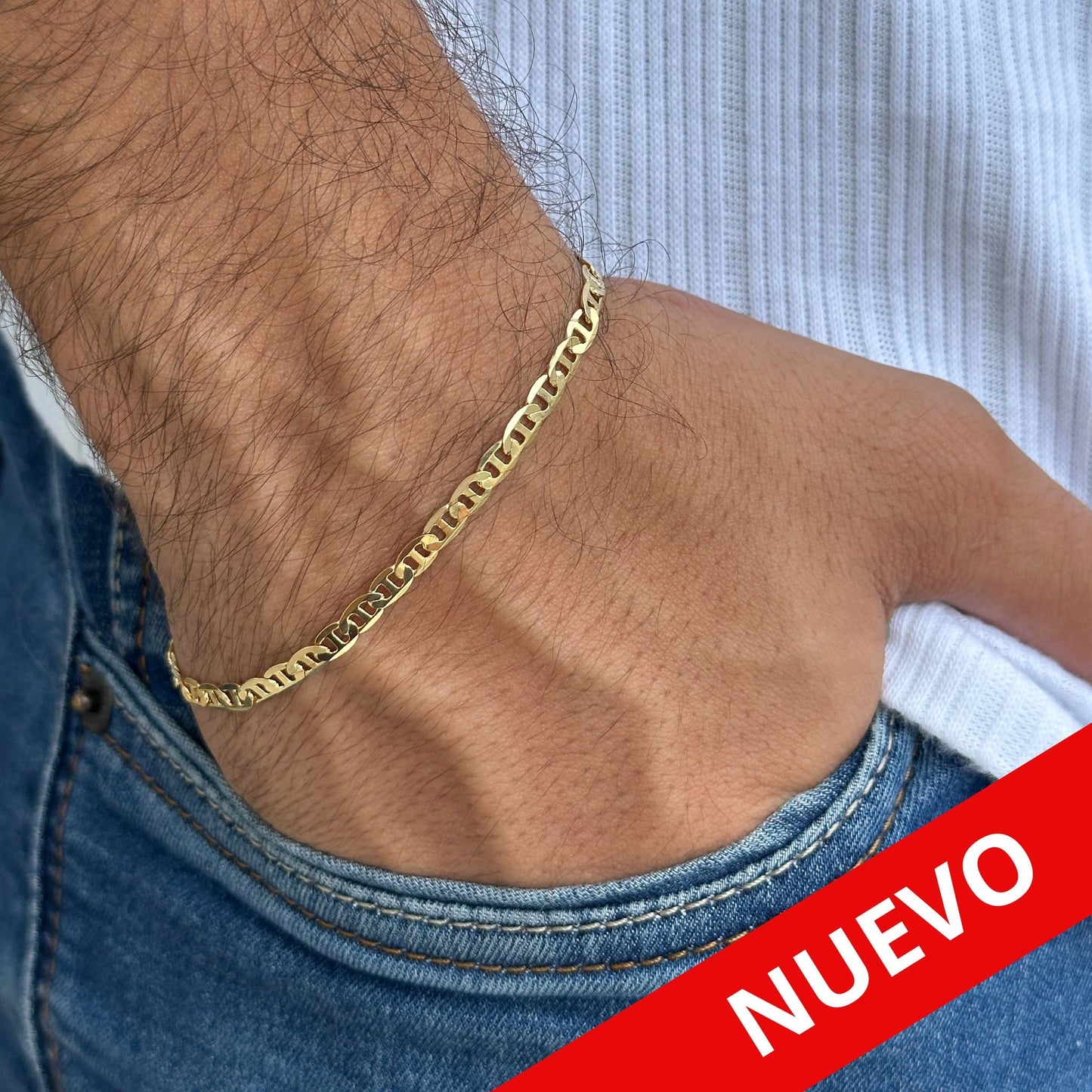 REF: 54978 Pulsera Escalera 4mm