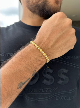 REF: 1001 Pulsera Balín Diamantado y Liso #6