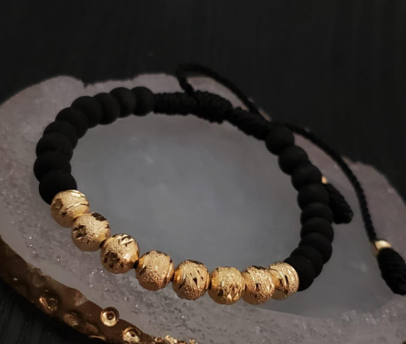 REF: 1012 Pulsera Balín Diamantado y Neopreno #6