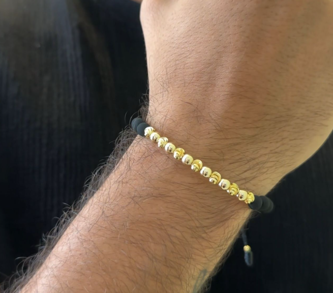 REF: 1042 Pulsera Balín Italiano #5 y Neopreno #5 y Negro #5