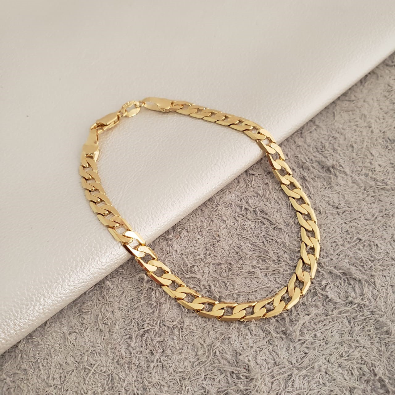 REF: 54417 Pulsera Cubana Diamantada 5MM