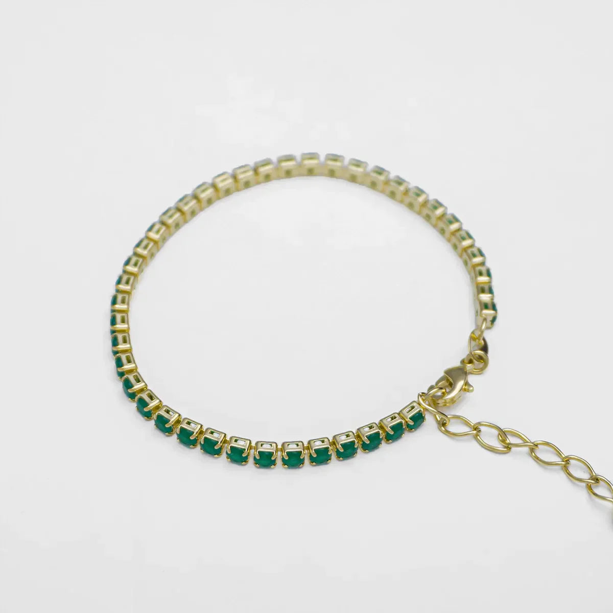 REF: 53001 Pulsera Circonias Verde