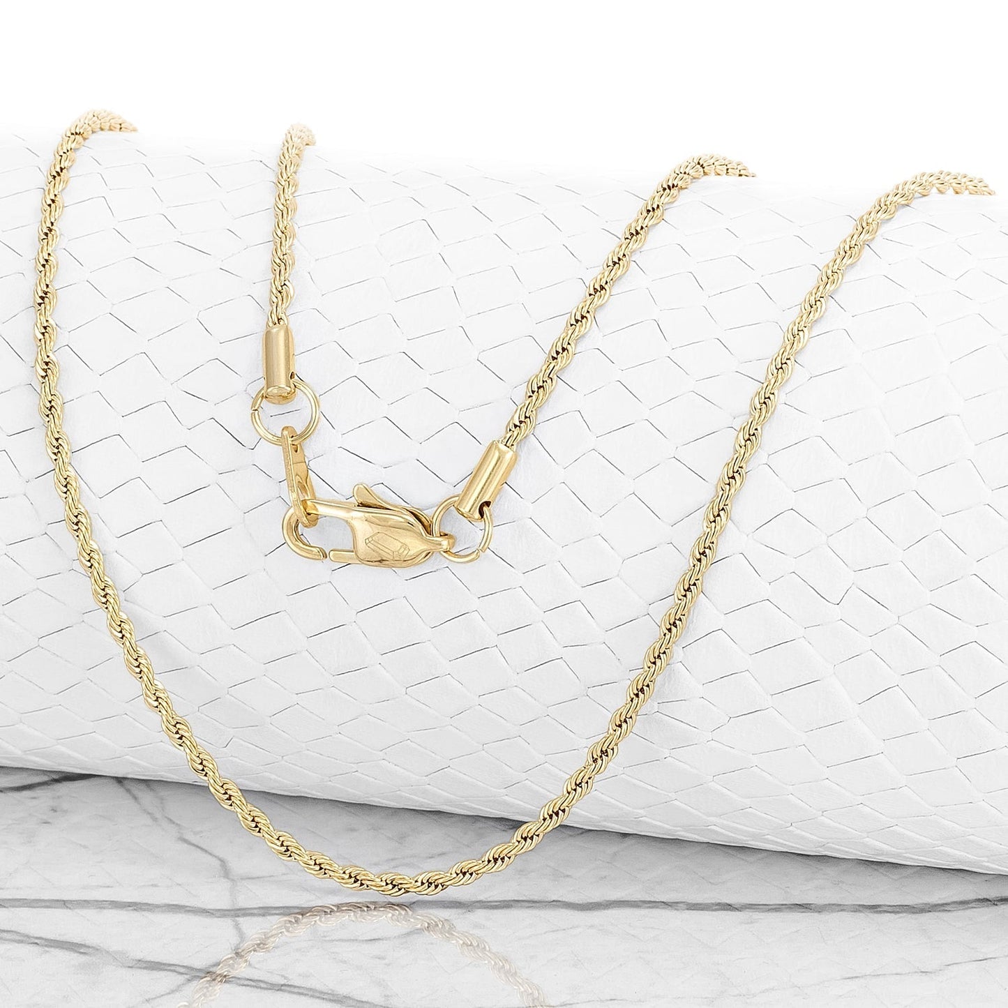 REF 43613 - Cadena Lazo Diamantado 2mm (60cm)